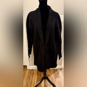Talbots Black Sweater Blazer